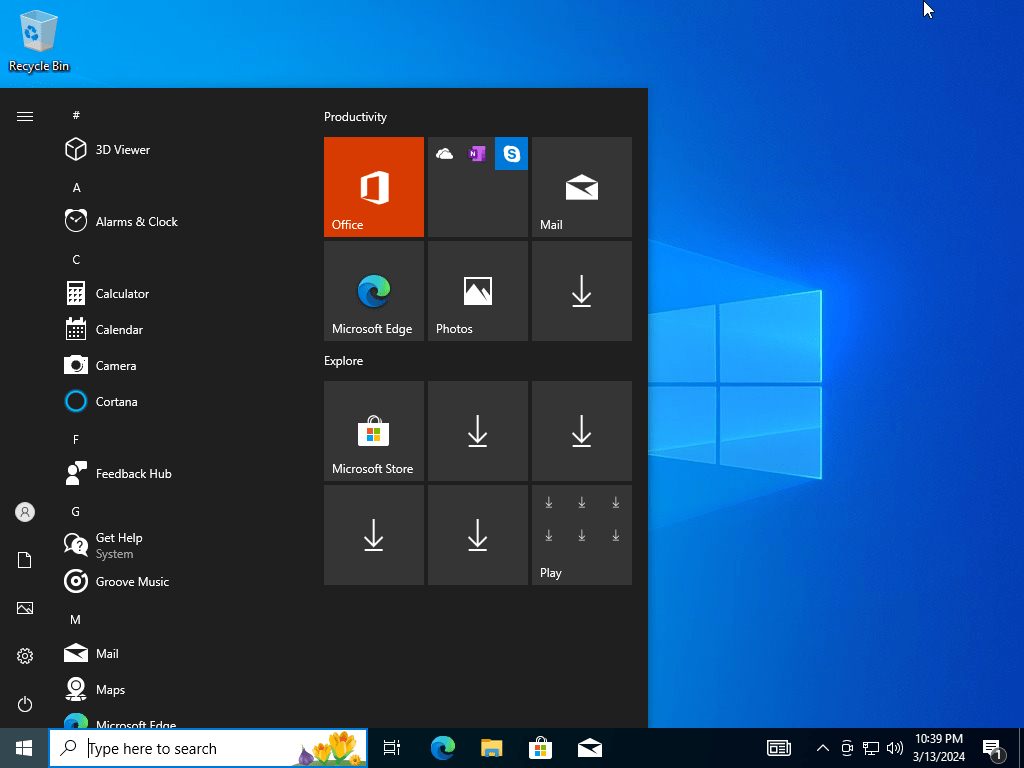 Windows 10 Pro - AppDoze
