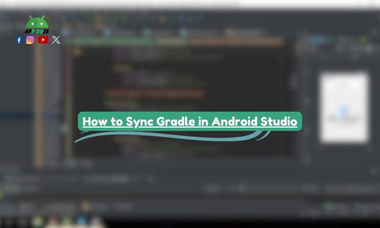 How to Sync Gradle in Android Studio