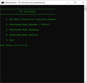 Powershell TSF Activation 1