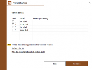 Prevent Restore Professional 2025 1