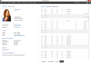 Softwarenetz Time registration 1