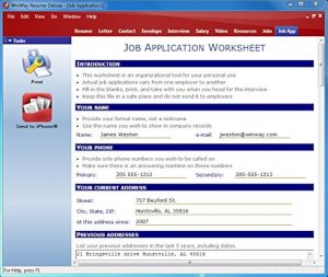 WinWay Resume Deluxe 1