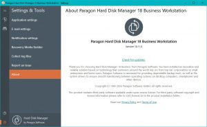 Paragon Hard Disk Manager Business Workstation 1