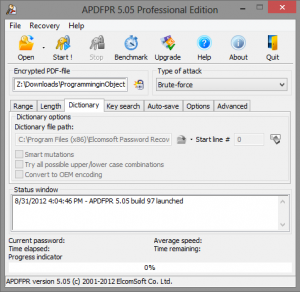 ElcomSoft Advanced PDF Password Recovery Enterprise Edition 1